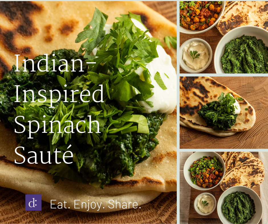 Unplug : Indian-Inspired Spinach Saute